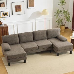 Karl home 110" U-Shape Sectional Couches for Living Room