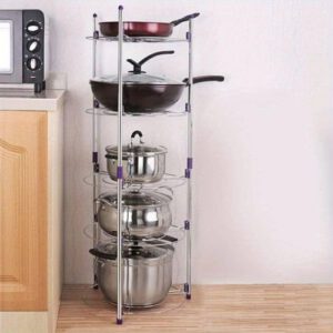 Cooking pot stand pot rack cookware stand-5 tiers